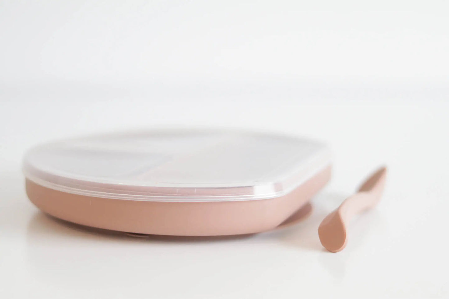 The Saturday Baby Silicone Suction Plate With Lid and Spoon