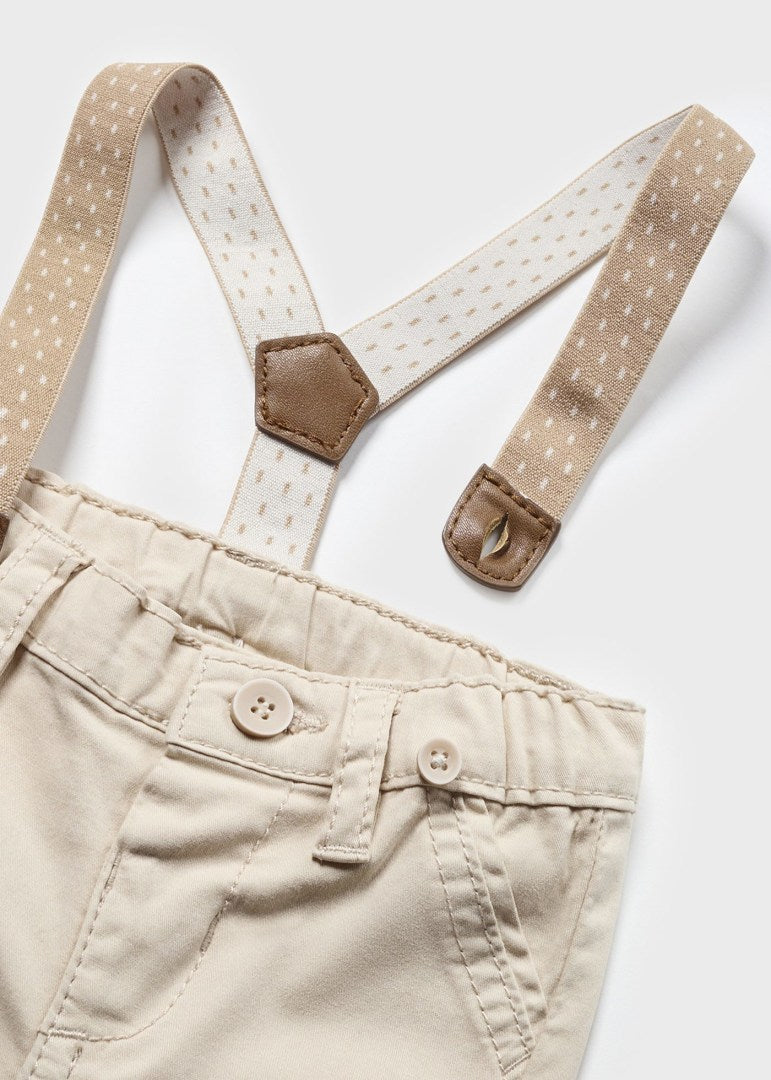 Suspender Pant | Beige
