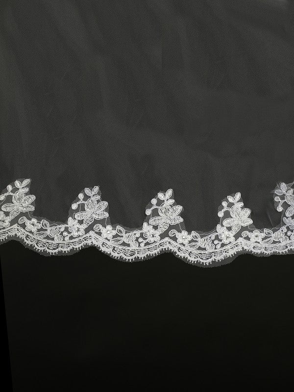 Rhinestones Comb Veil