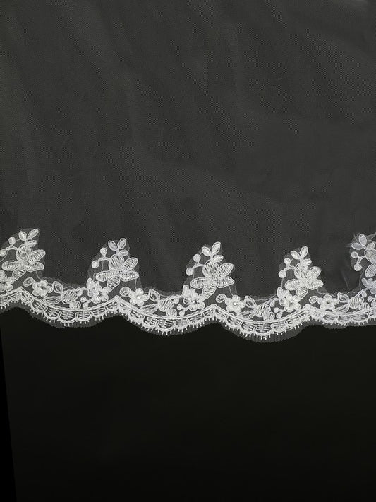 Rhinestones Comb Veil