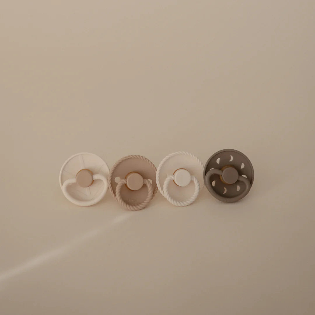 FRIGG Natural Rubber Pacifier 4-Pack | Crystal Sparkling