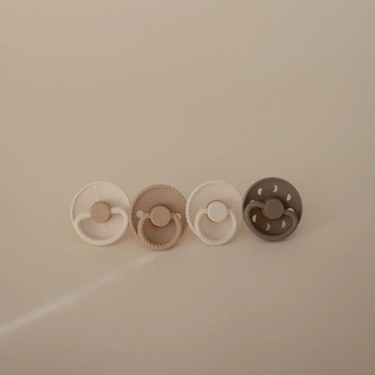 FRIGG Natural Rubber Pacifier 4-Pack | Crystal Sparkling