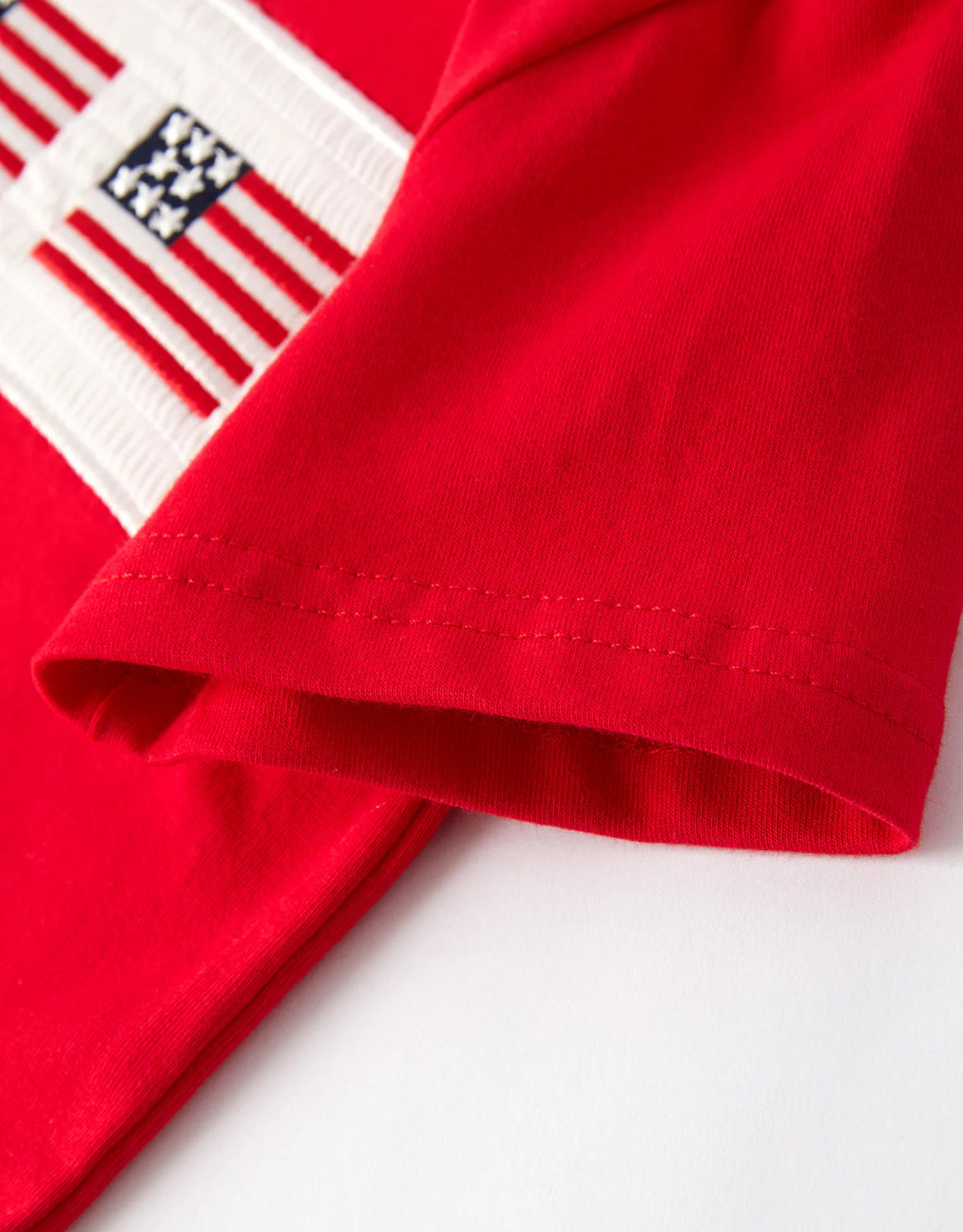 American Flag Embroidery Smocked Boys Set