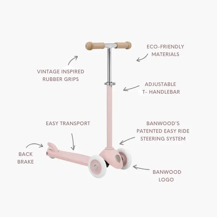 Banwood Eco Scooter | Faded Pink