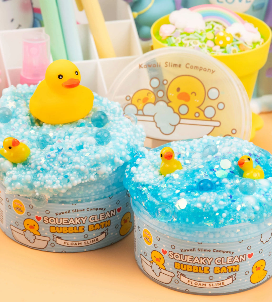 Squeaky Clean Bubble Bath Floam Signature Dome Slime