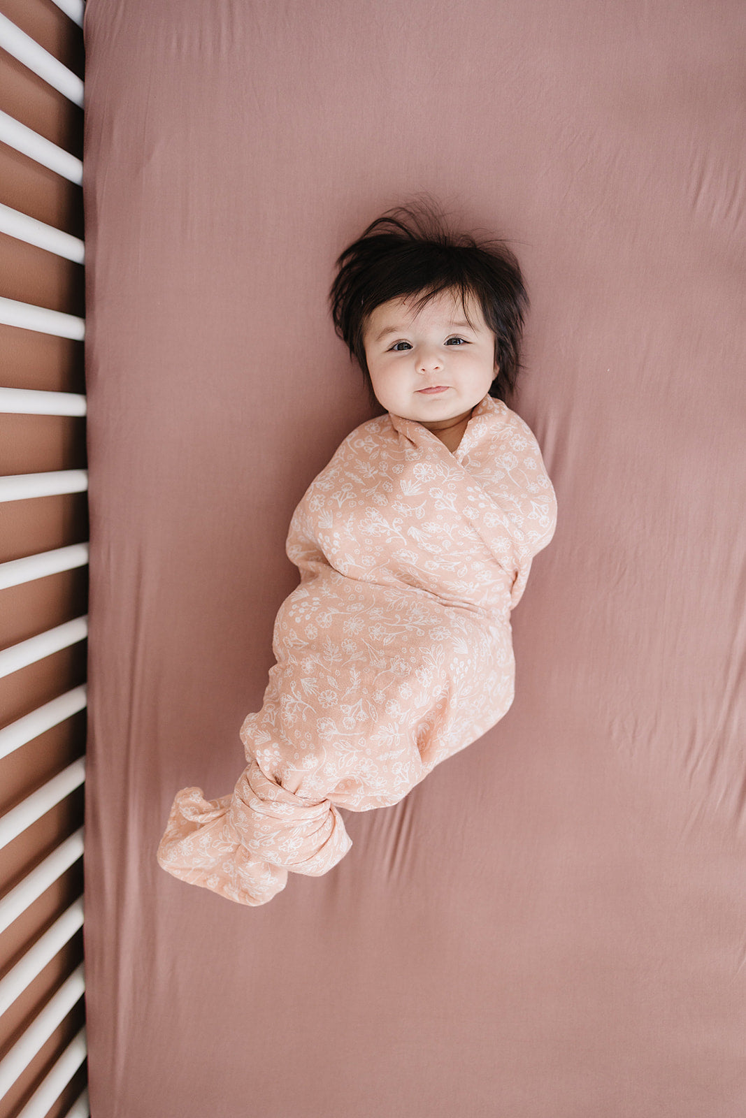 Dusty Rose Bamboo Stretch Crib Sheet