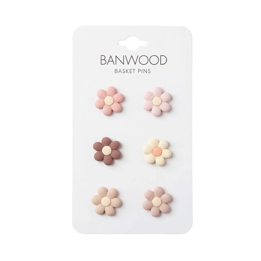Banwood Basket Pins | Flowers