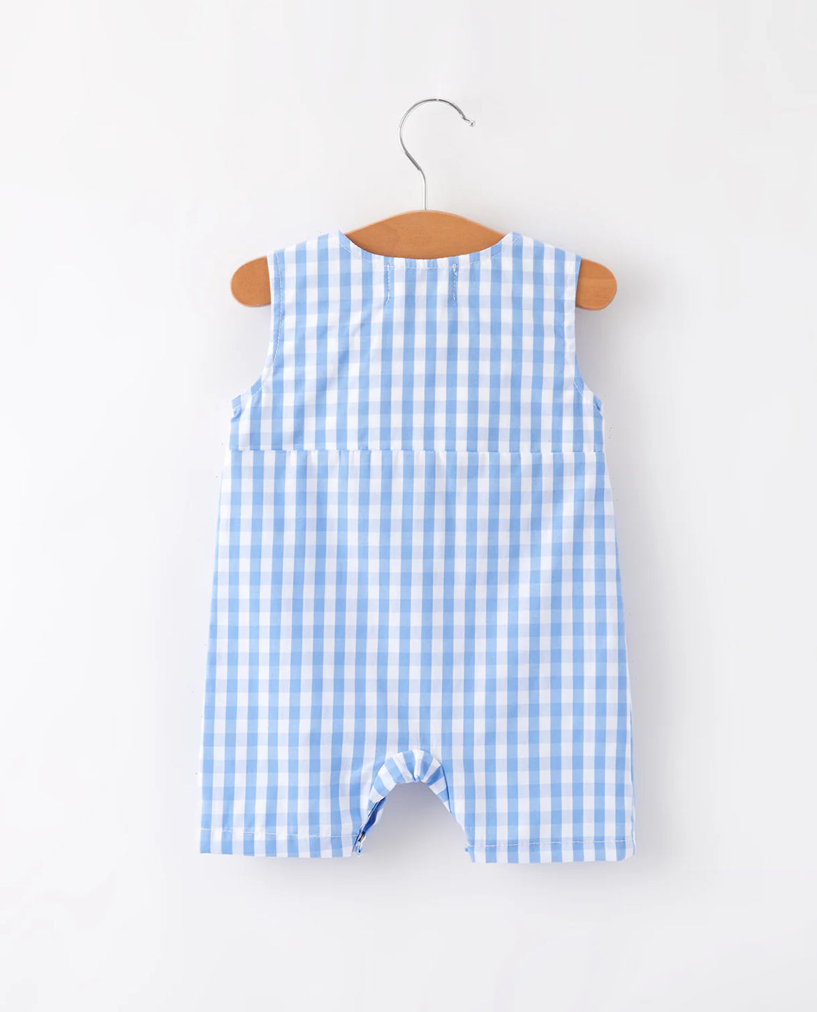 American Flag Embroidered Boys Romper