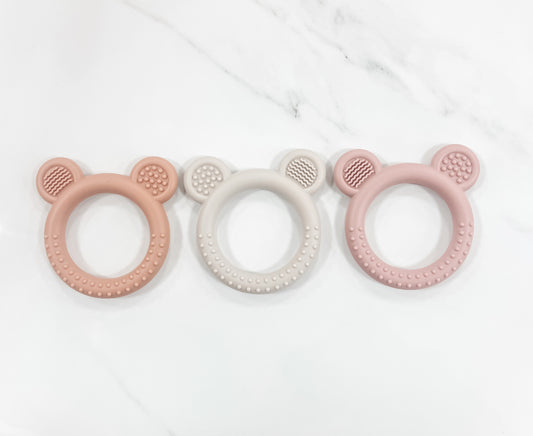 Bear Teething Ring | Sunset