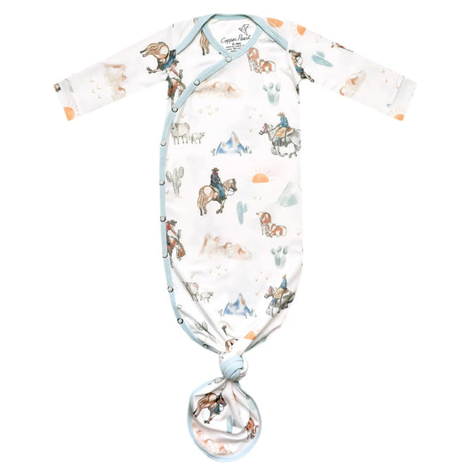 Boone | Newborn Knotted Gown