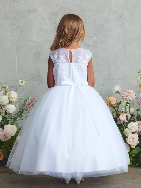 Illusion Floral First Holy Communion Dress