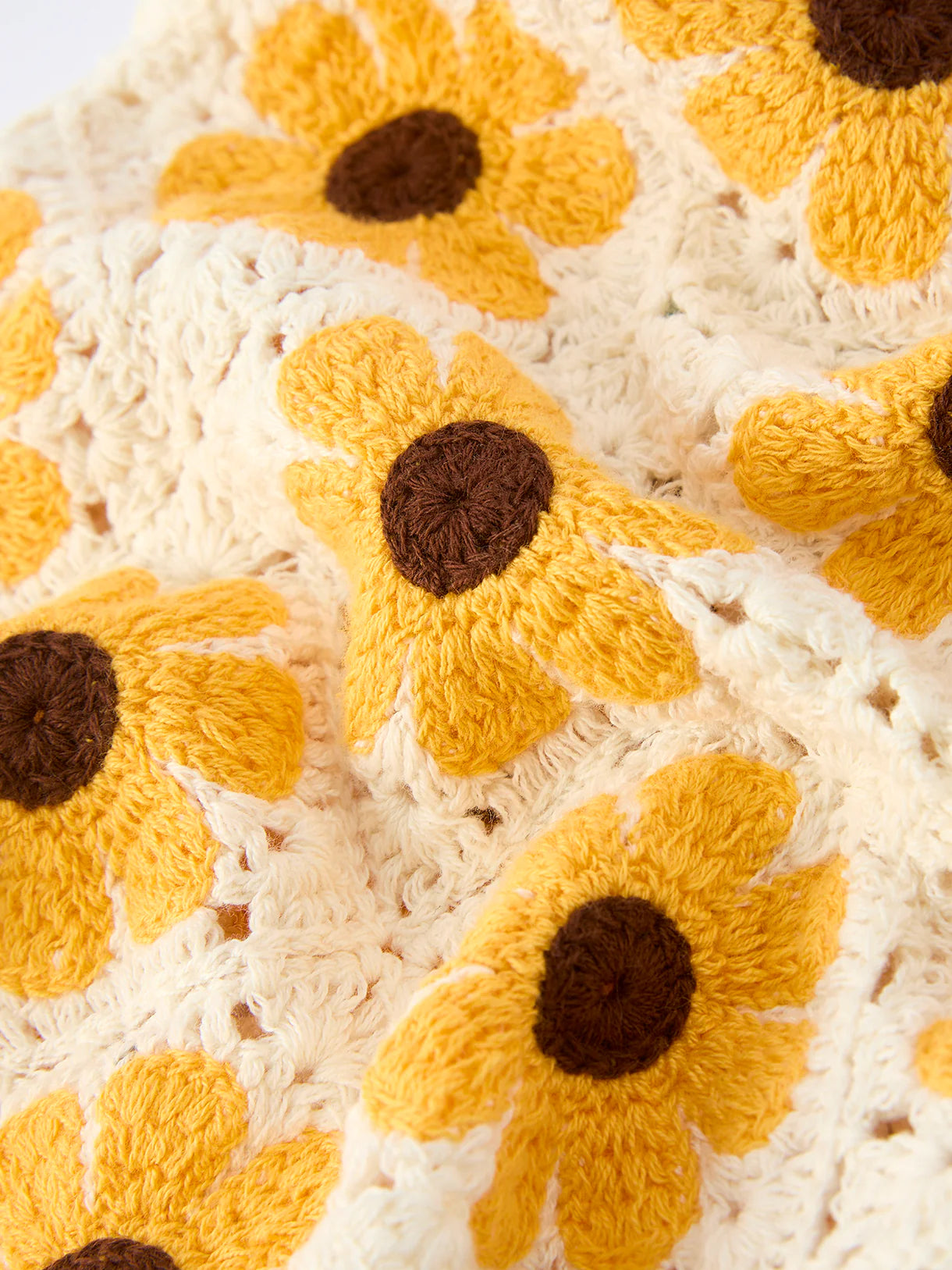 Summer Crochet Sunflower Romper