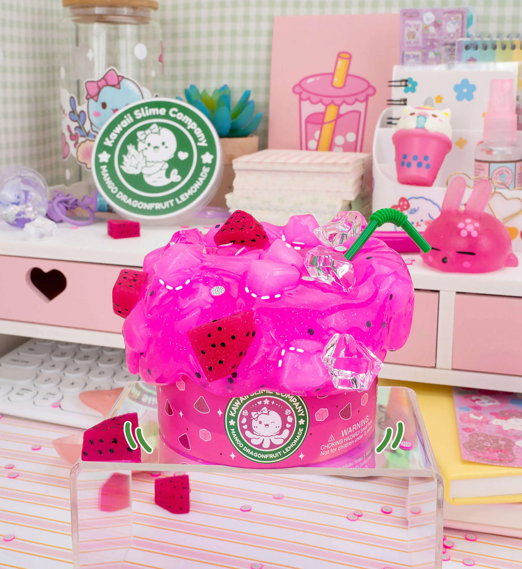 Mango Dragonfruit Lemonade Refresher Jelly Cube Signature Dome Slime