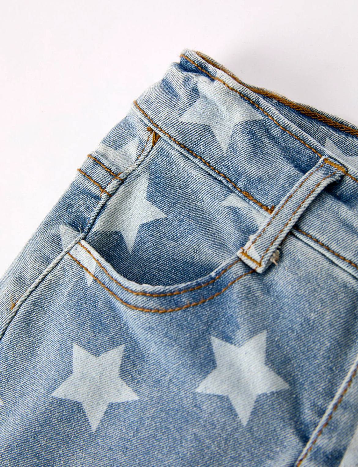 4th of July Patriotic Star Stripe Flare Jeans