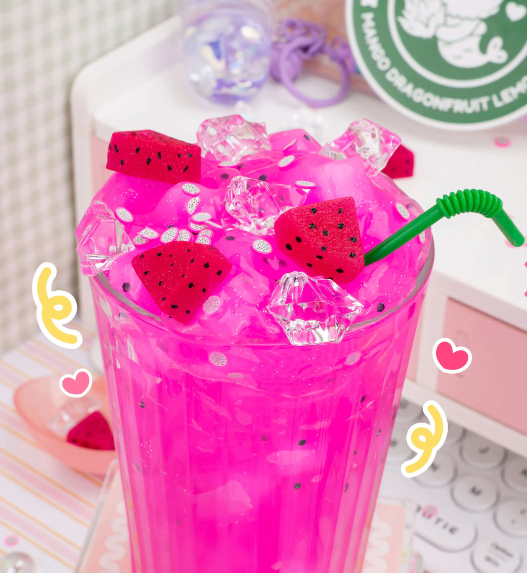 Mango Dragonfruit Lemonade Refresher Jelly Cube Signature Dome Slime