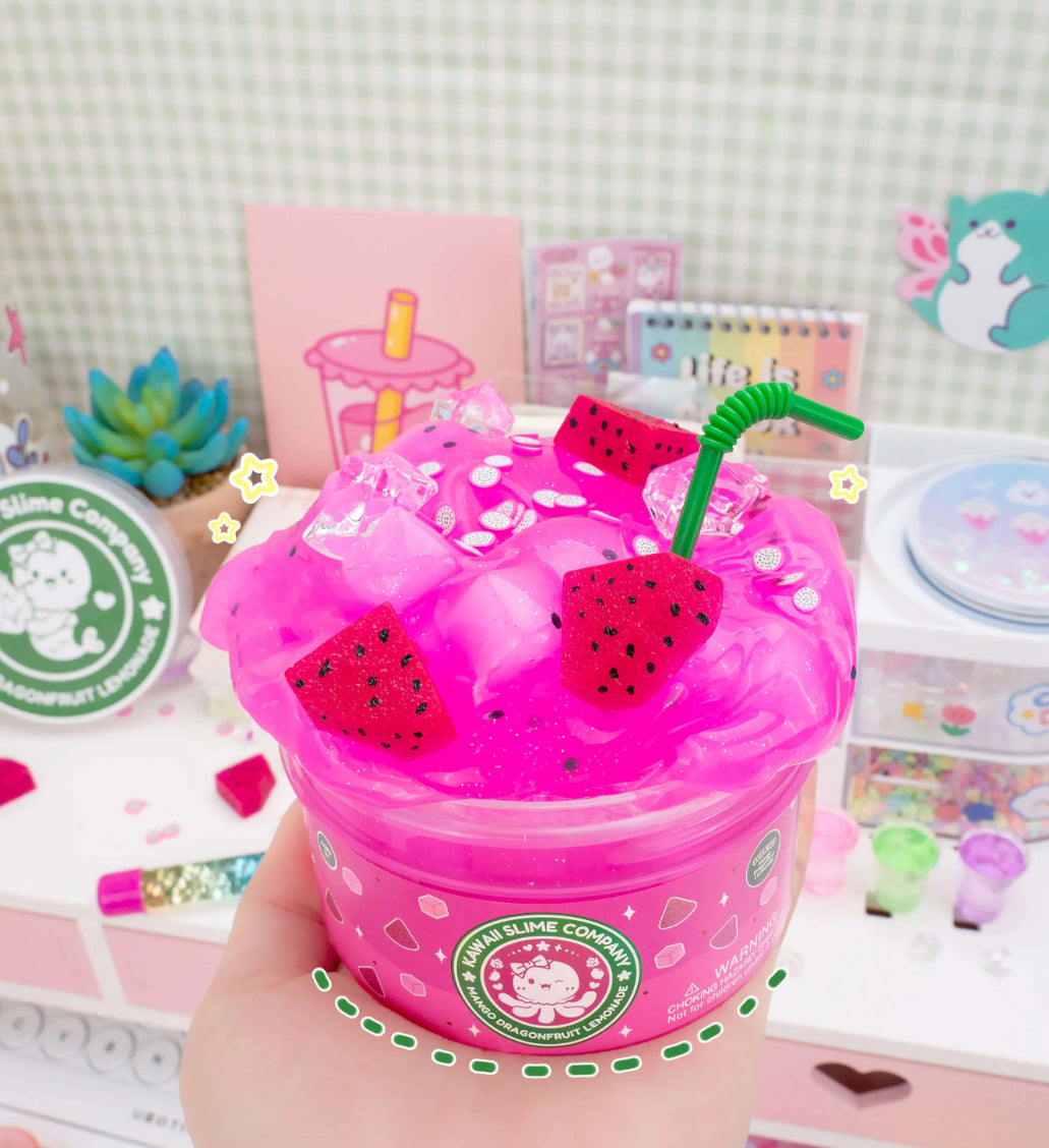 Mango Dragonfruit Lemonade Refresher Jelly Cube Signature Dome Slime