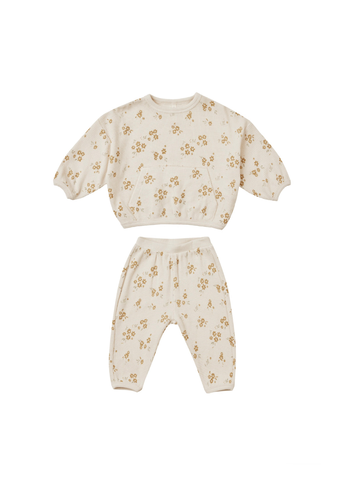 Waffle Slouch Set | Honey Flower