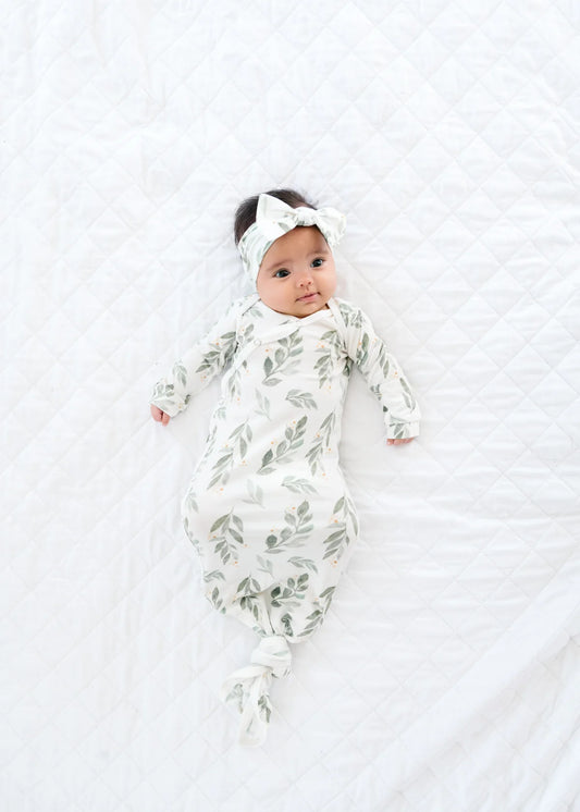 Fern Newborn Knotted Gown