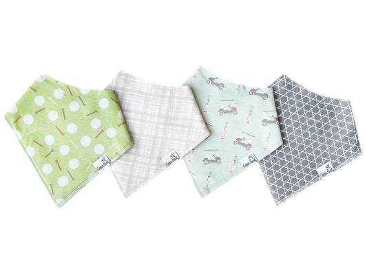 Bogey Baby Bandana Bib Set (4-pack)