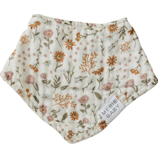 Floral Meadow Muslin Bib