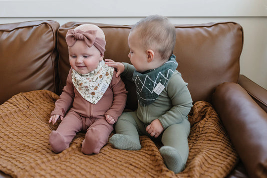 Floral Meadow Muslin Bib