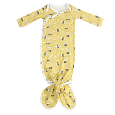 Honeycomb Newborn Knotted Gown