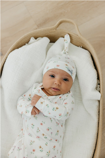 Eloise Top Knot Hat 0-4mo