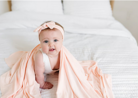 Blush Knit Headband Bow