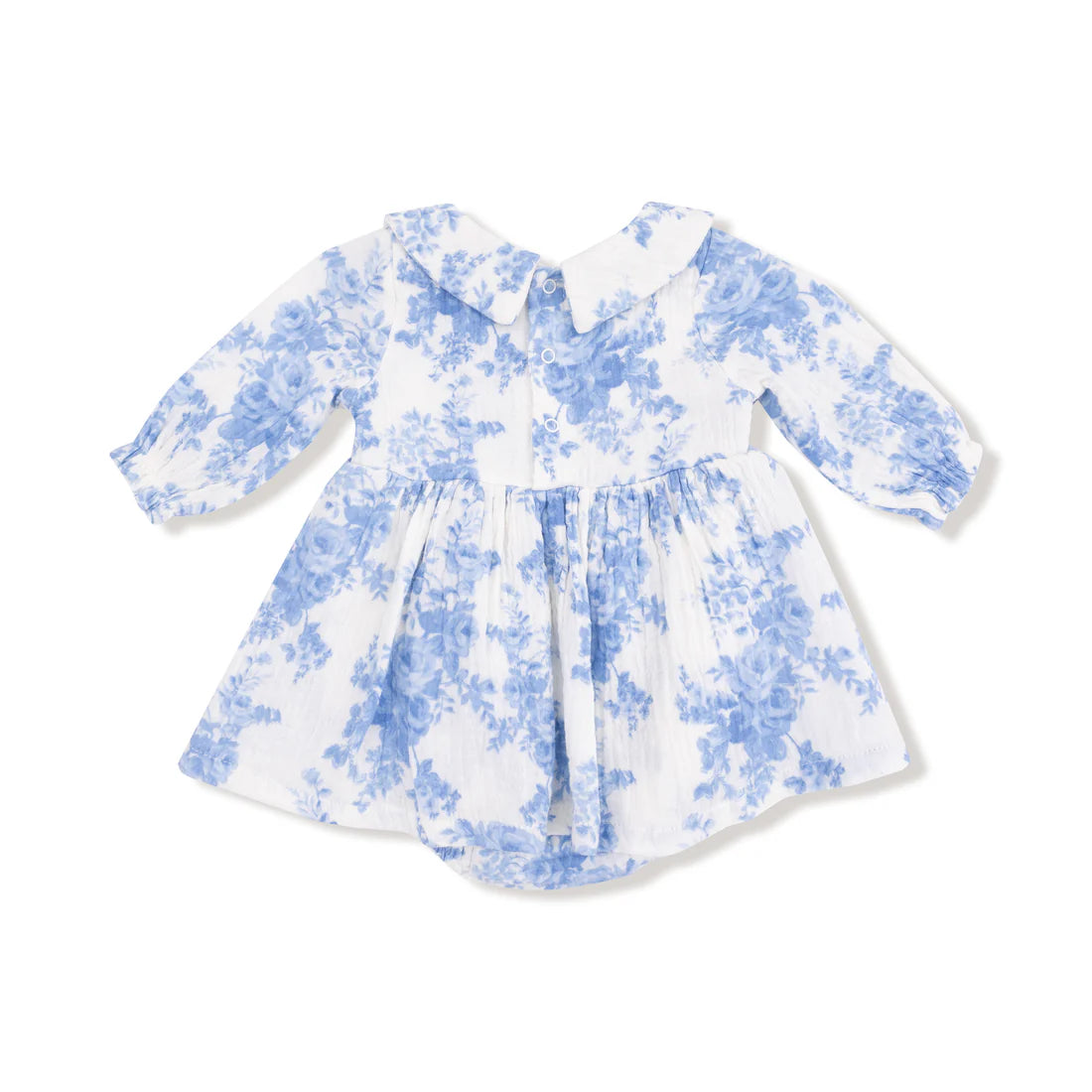 Long Sleeve Peter Pan Collar | Dream Cottage Floral Blue