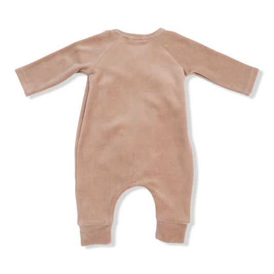 Velour Wrap Coverall | Brush