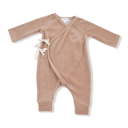 Velour Wrap Coverall | Brush
