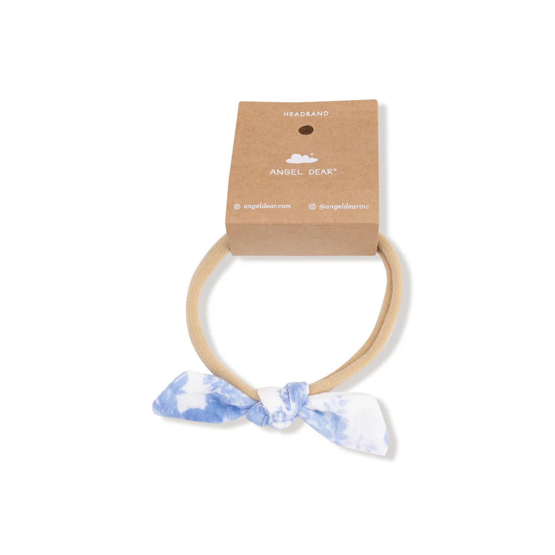 Bow w/Nylon Headband | Dream Cottage Floral Blue