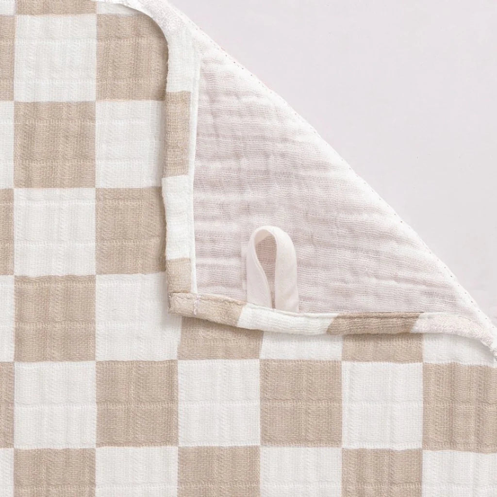 Breast Feeding Boss | Taupe Checkerboard