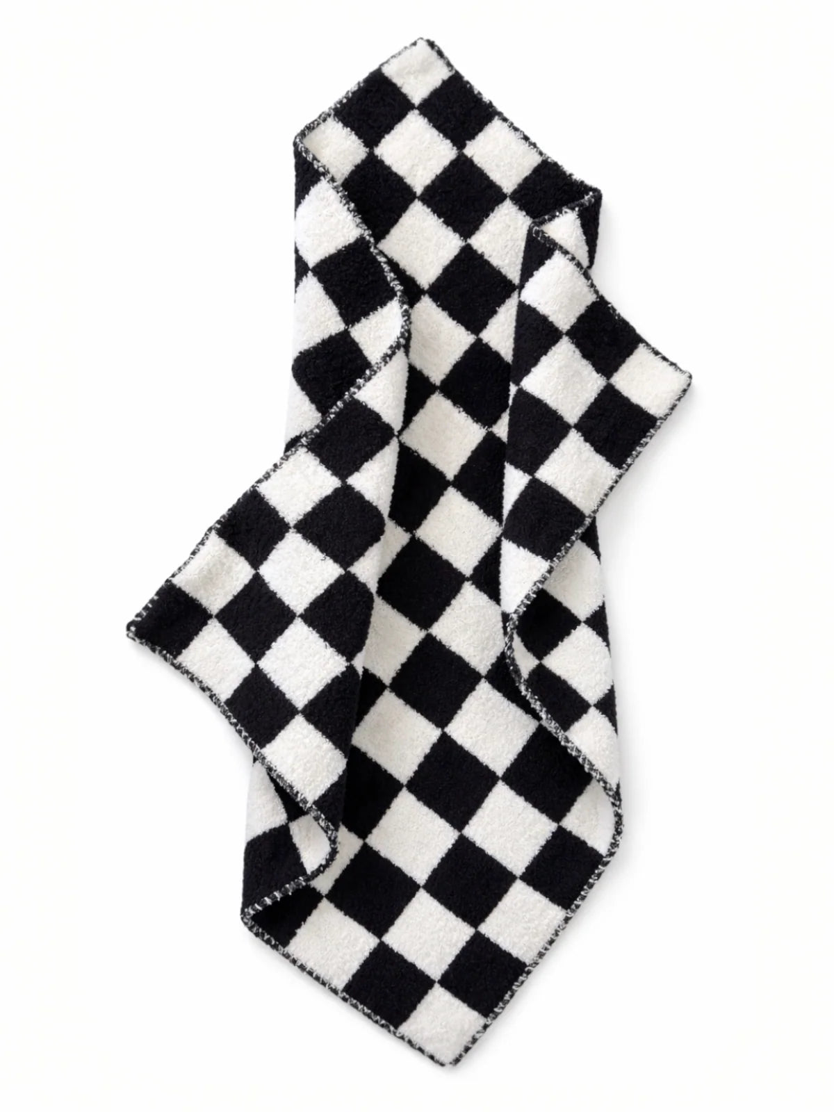 Phufy® Bliss Checkerboard Mini Blanket | Black