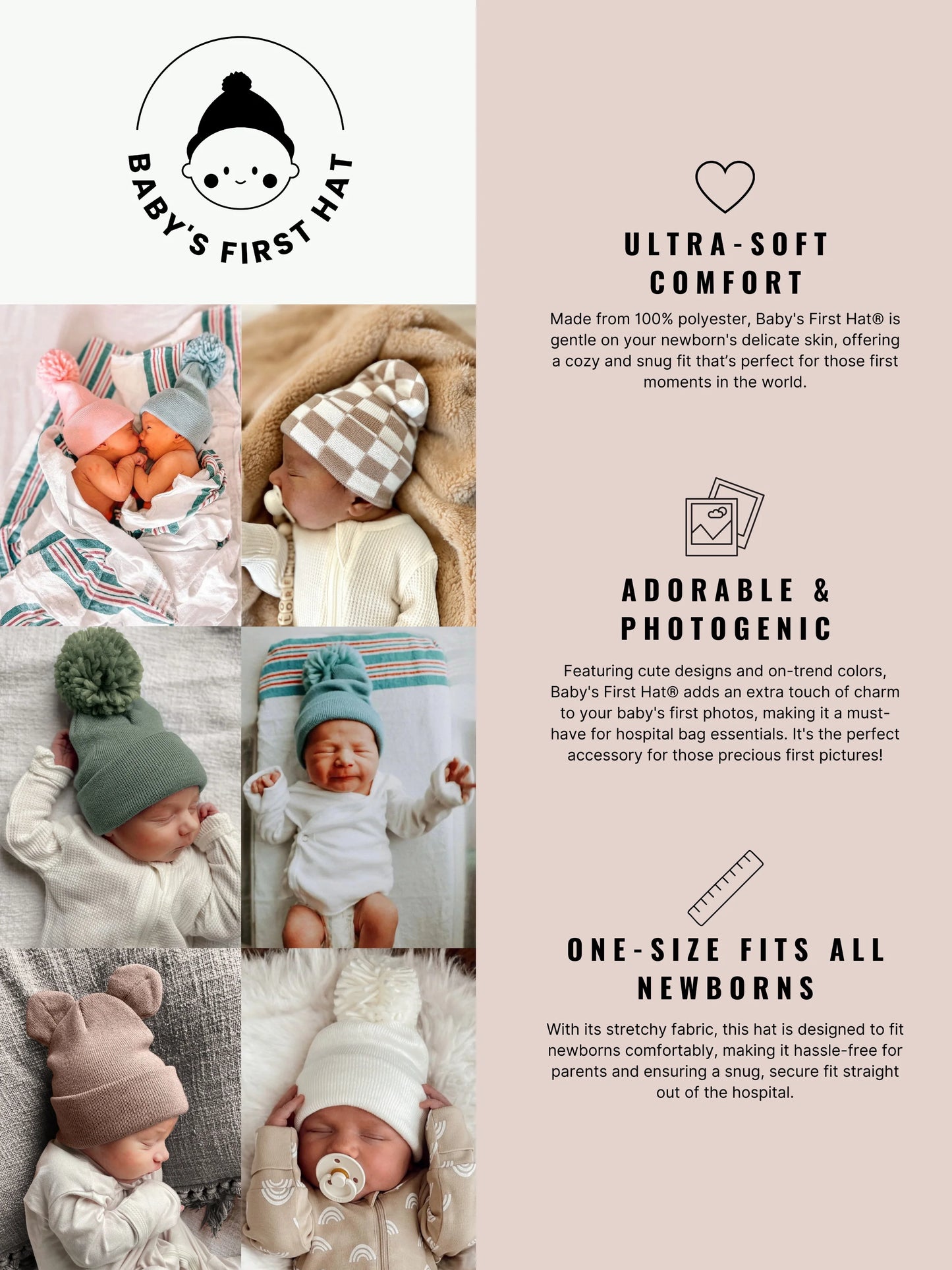 Baby's First Hat® | Pink Tulle Bow