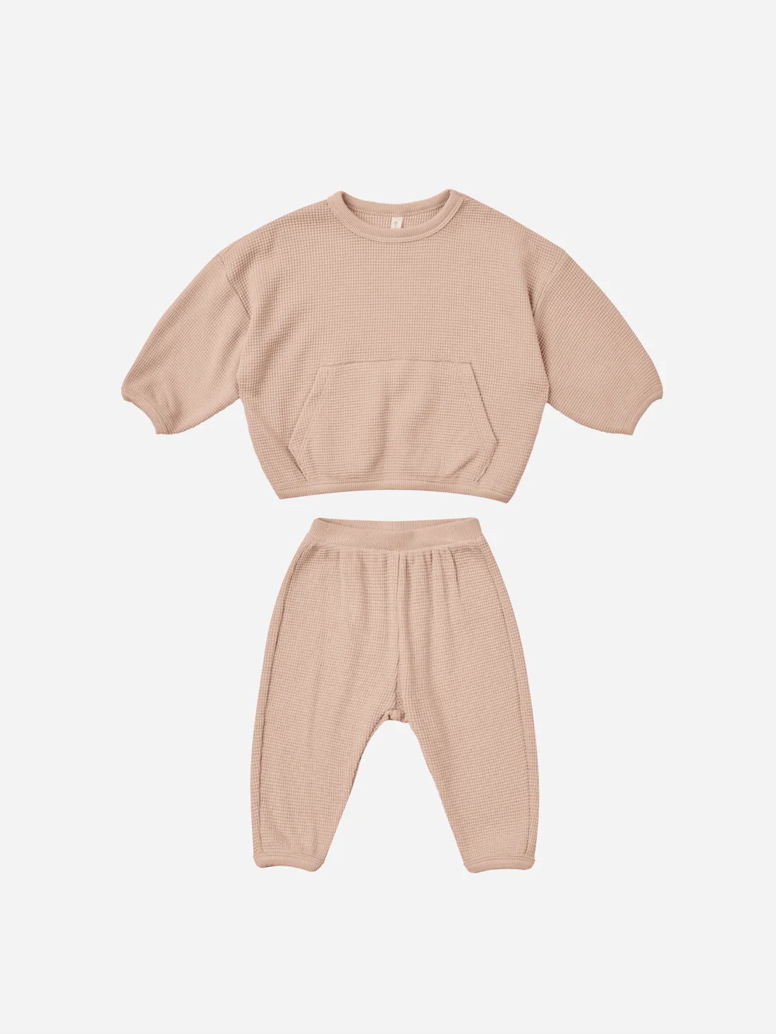 Waffle Slouch Set | Blush