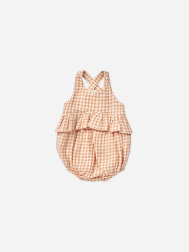 Penny Romper | Melon Gingham