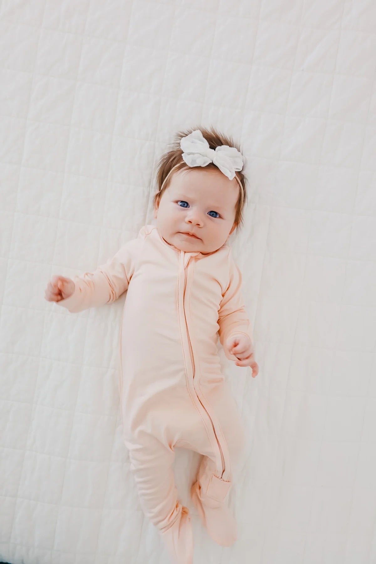 Blush | Zip-Up Footie Pajama