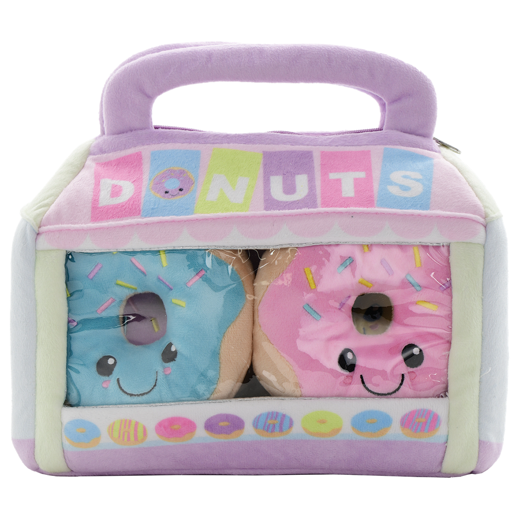 Box of Donuts Packaging Fleece Plush