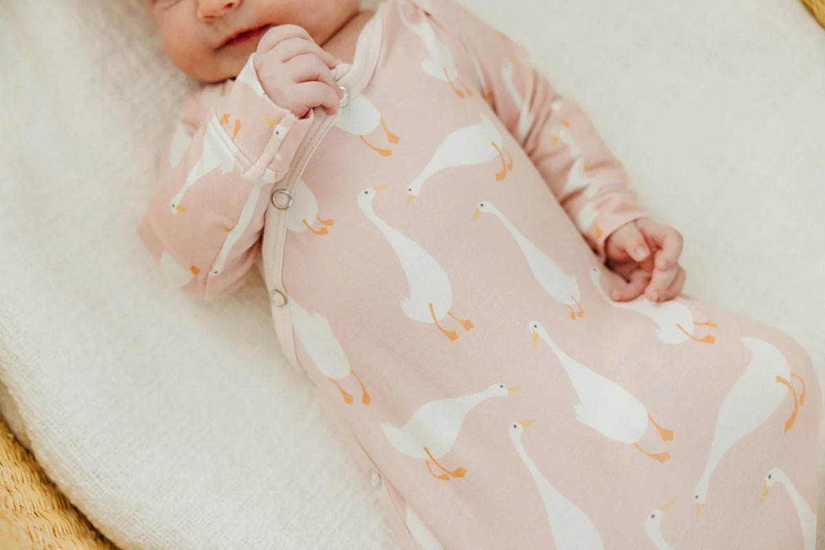 Goosie Newborn Knotted Gown