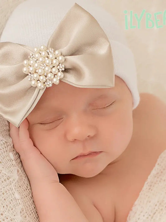 Hospital Hat | Goldie Satin Bow