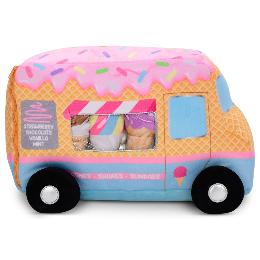 I Scream You Scream Truck Packaging Fleece Plush