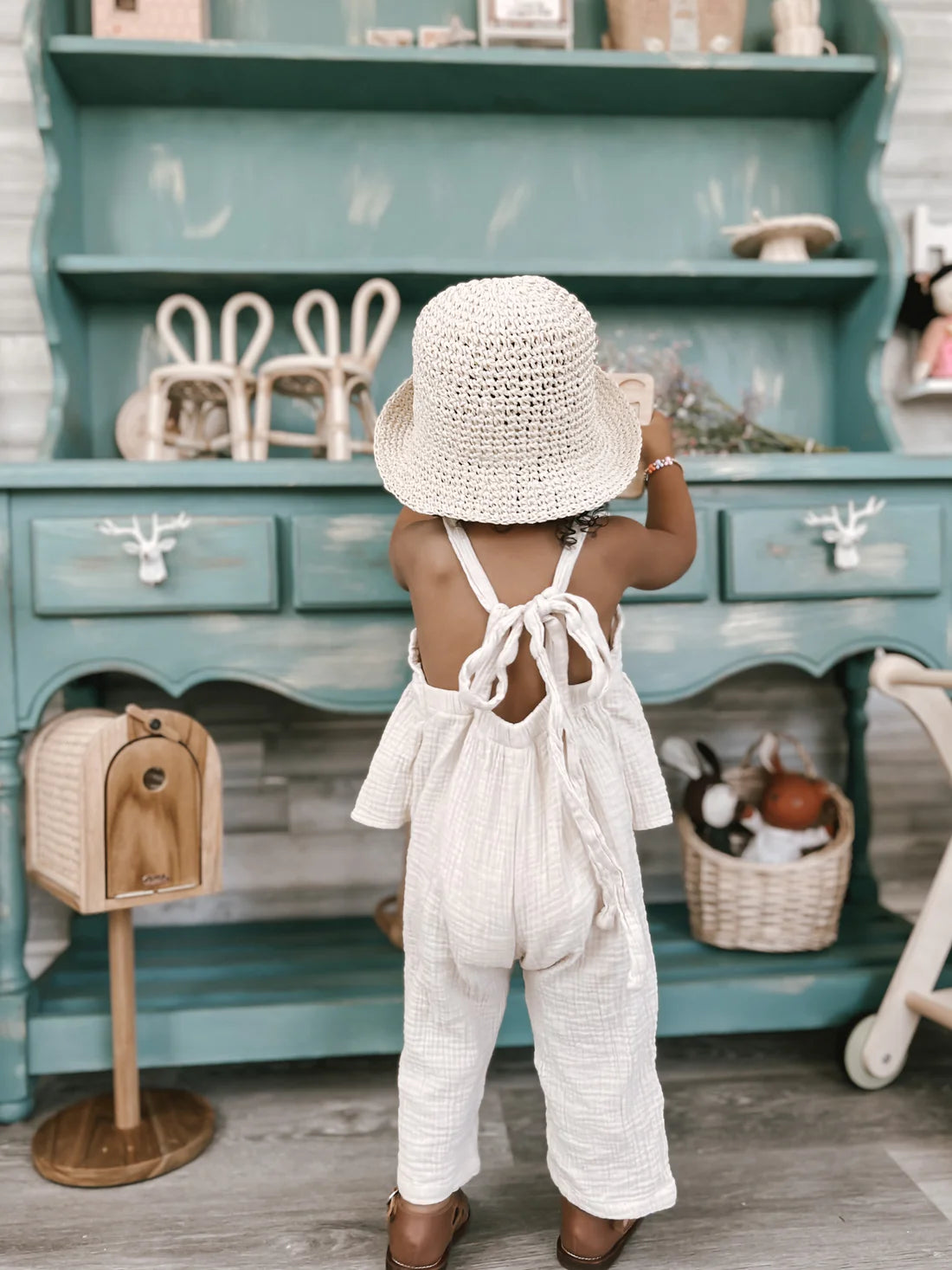 Wood & Rattan Mailbox