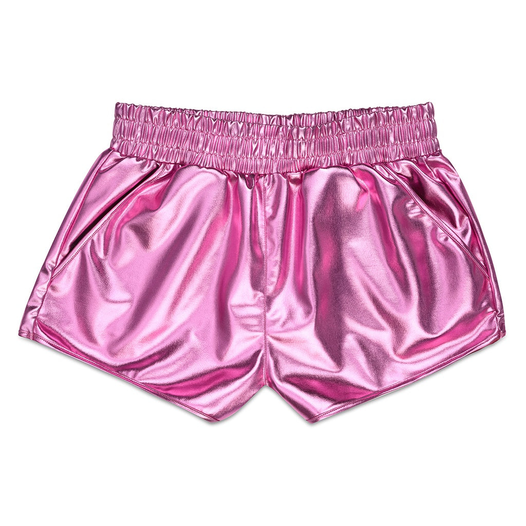 Pink Metallic Shorts