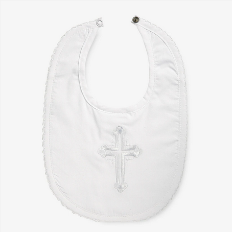 BABY BOY CHRISTENING BIB