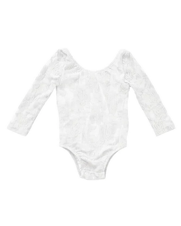 Lace Leotard | White