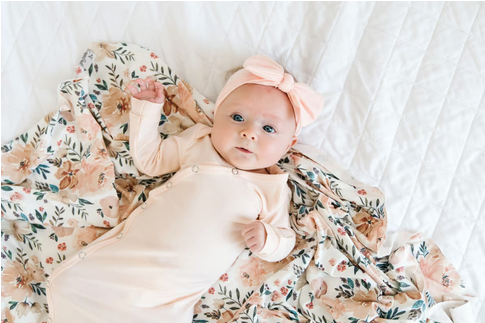 Blush Newborn Knotted Gown