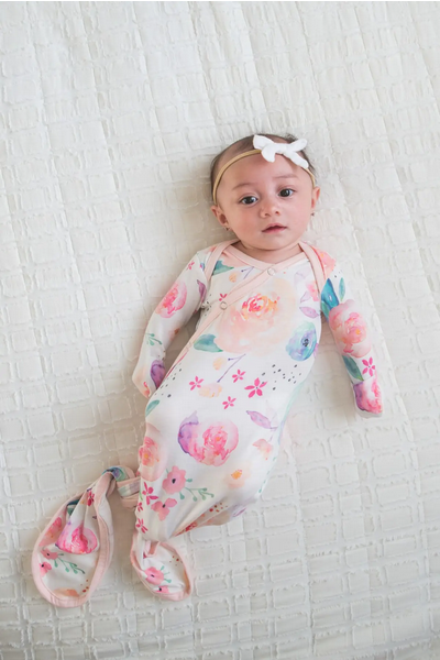 Bloom Newborn Knotted Gown