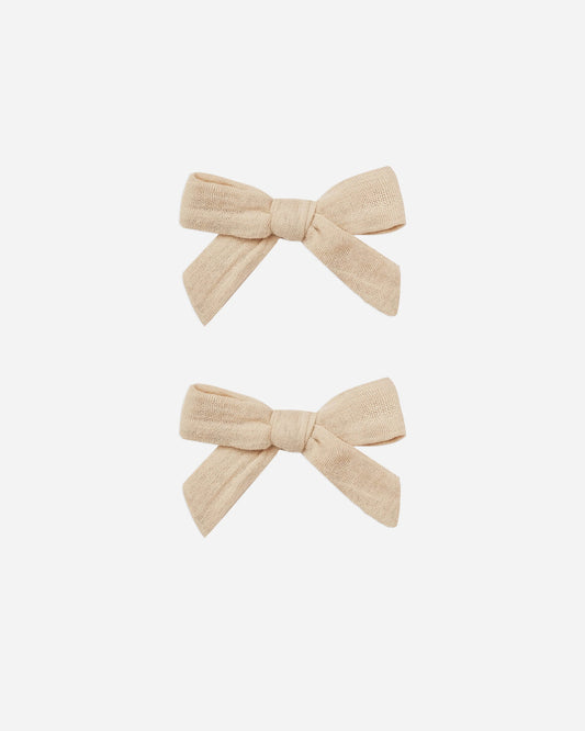 Bow With Clip Set | Shell, Gold