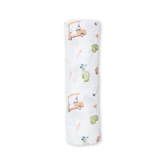 Lulujo Cotton Swaddle- Golf